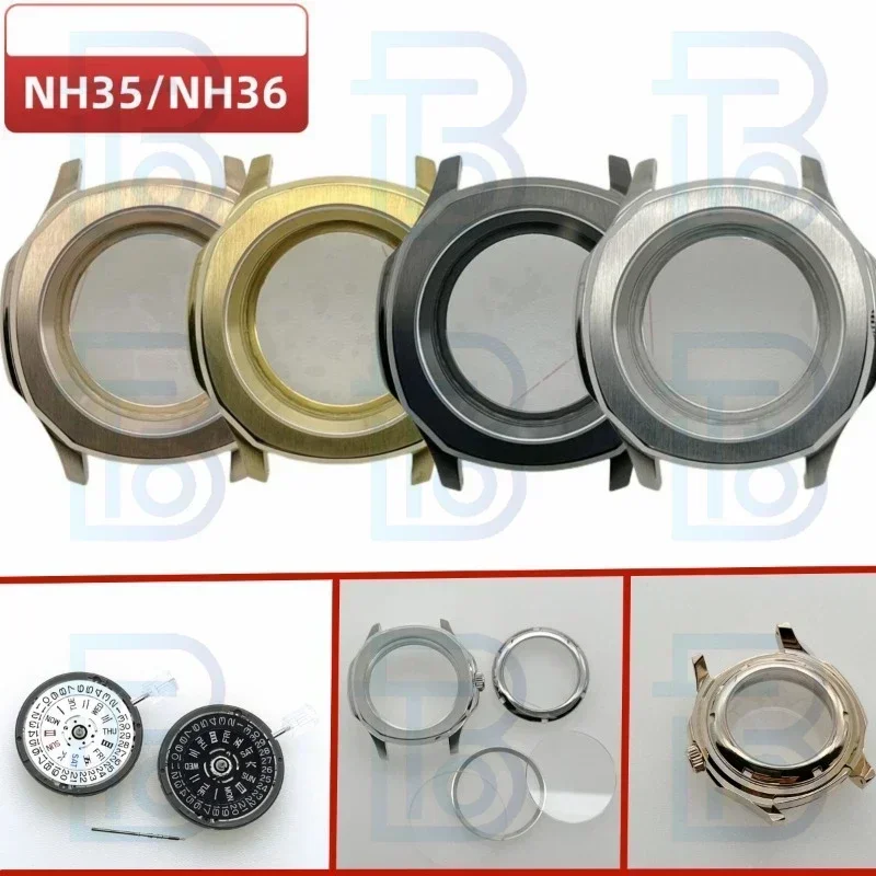 

NH35 Case 42mm Hand Assembly Automatic Modified Watch Accessories for Nautilus AQUANAUT NH36A Stainless Steel Bracelet Watchband