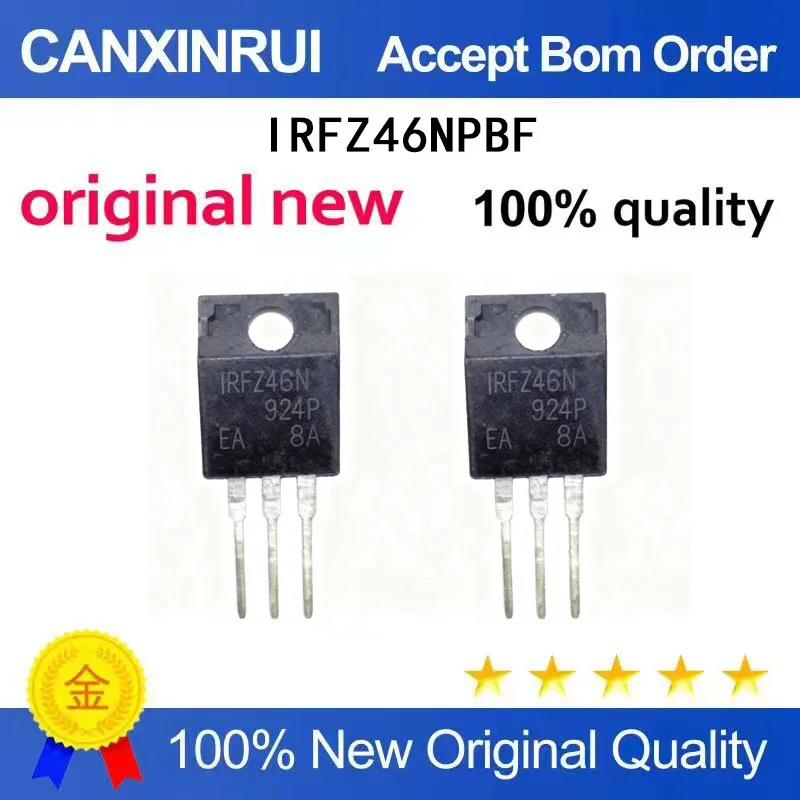 (5-100 Pieces)IRFZ46N IRFZ46NPBF brand new TO220 iron head
