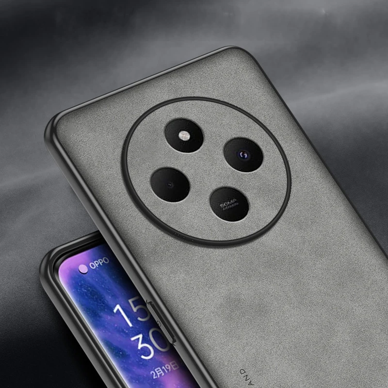 For Xiaomi Poco M7 5G Case Lambskin Texture Leather Back Cover For Xiaomi Poco M7 M7 Pro Soft Frame Shockproof Coque