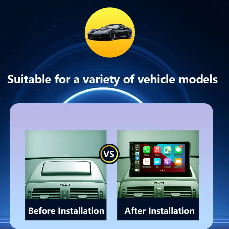 Car Radio Video Audio Multimedia Player for BMW X3 E83 2004 - 2012 GPS Navi Split Screen DSP Stereo Wireless CarPlay Bluetooth