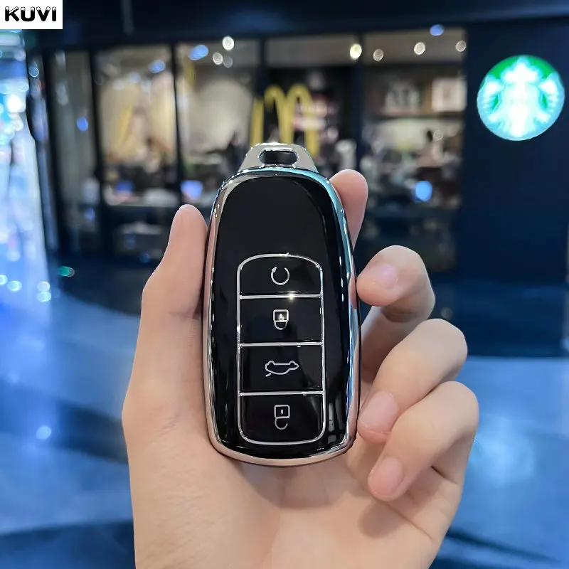 4 زر حافظة مفاتيح السيارة من البولي يوريثان غطاء شل لشيري تيجو 8 برو تيجو 8plus جديد 5 Plus 7pro ماكس Omoda 5 C5 Modod فوب اكسسوارات