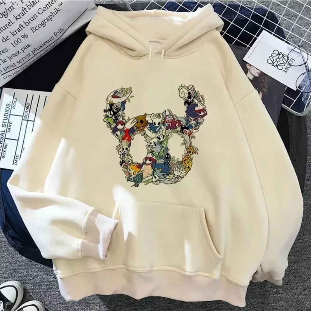 Hollow Knight Hoodies Herren Korea Ulzzang Grunge Y2k Ästhetik Damenmode Lässiger HipHop Sweatshirt Harajuku Unisex Hoodies – Detail 4