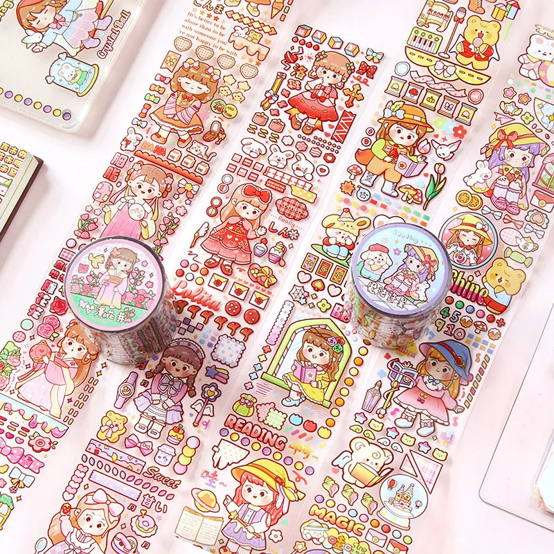 Japanese Girl Lifestyle - TIANZI 50 ミリメートル × 5 メートルスクラップブッキングステッカー装飾粘着テープペットライフコーヒーガールマスキングテープ