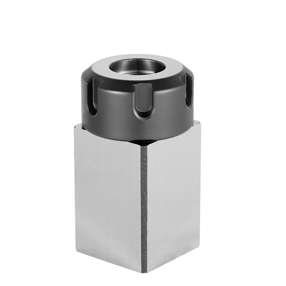 NEW Square ER25 ER32 ER40 Chuck Block Hard Steel Hex ER Spring Chuck Seat For CNC Lathe Engraving Cutting Machine Tool holder