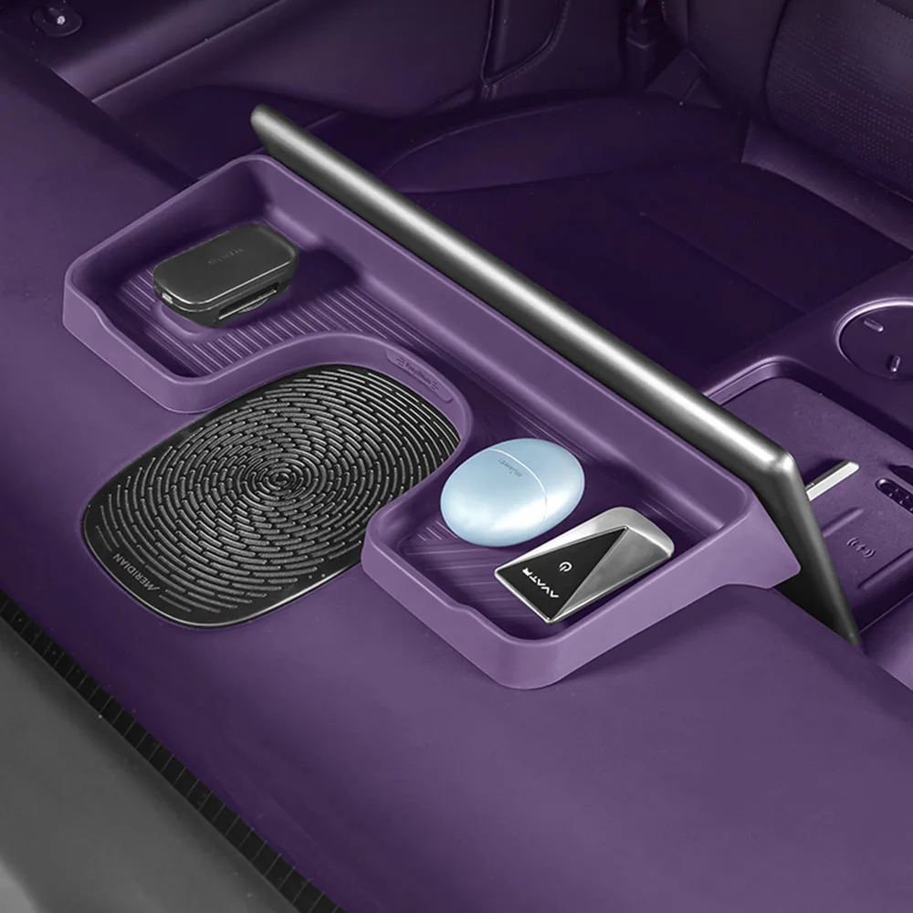 

For AVATR 07 2024 2025 Screen Rear Storage Box Interior Modification Supplies Original Car Color Silicone Storage Box
