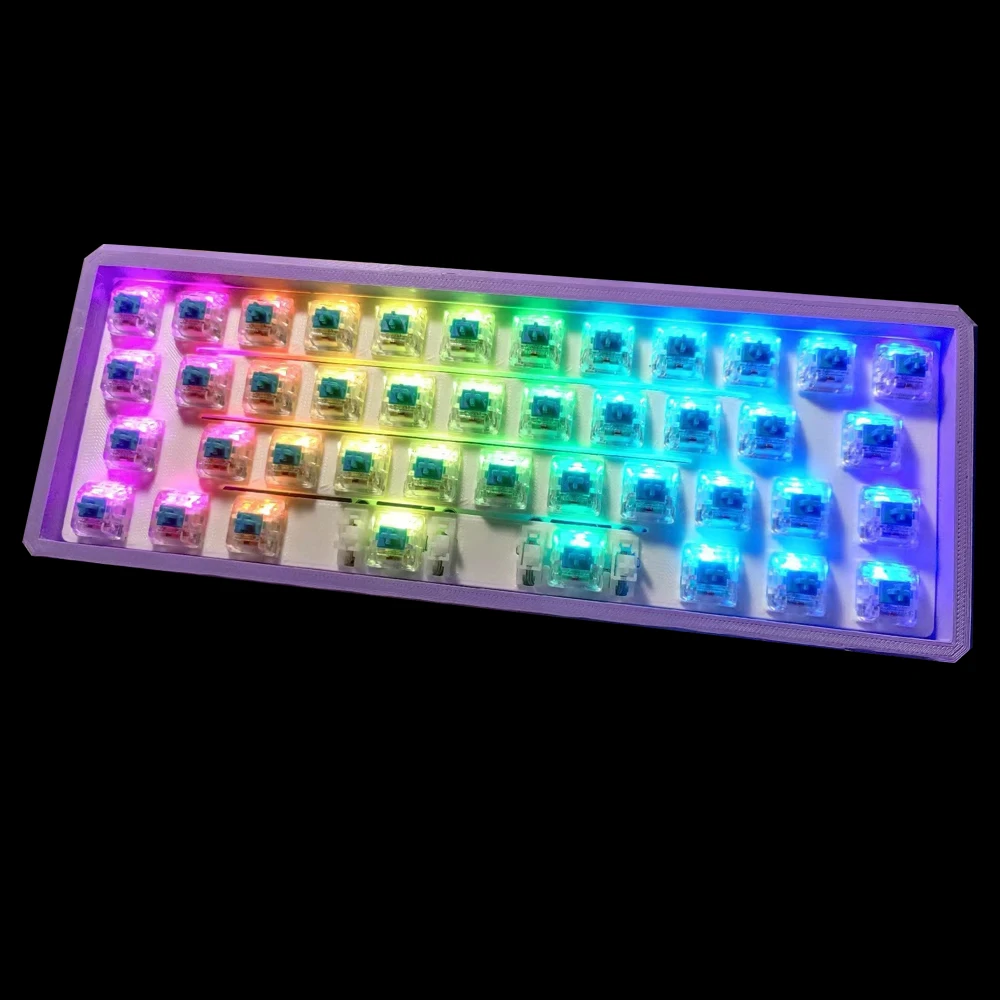 Imagem -03 - Capa de Impressão 3d Pad 30 Alice Teclado Mecânico Estrutura Superior 3d Hot-swap Rgb Qmk Vial Fireware Mini Teclado 30 40