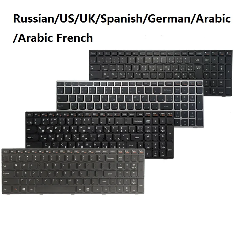 Russian/US/UK/Spanish/German/Arabic/Arabic French laptop keyboard FOR lenovo B70-70 B70-80 Z70-70 Z70-80 G70-35 G70-70 G70-80