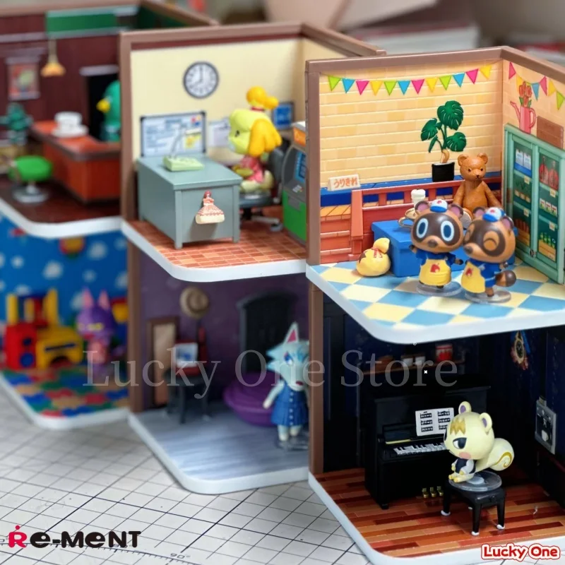 

Re-Ment Miniature Animal Forest Friends Scene Happy Room Desktop Display Blind Box Toy Trendy Collectible