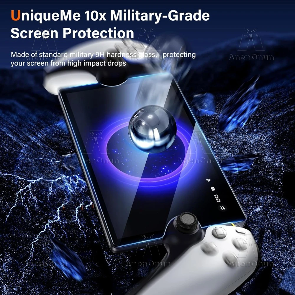 PS Portal Tempered Glass Screen Protector 9H Hardness Shatterproof Anti-Scratch Anti-Fingerprint 2.5D Arc Edge HD Bubble-Free