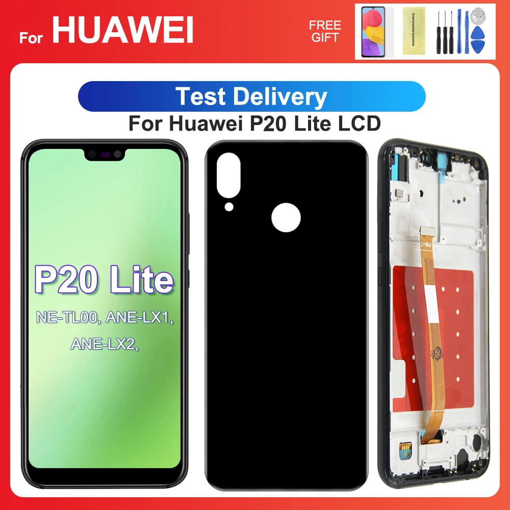 OEM Für HUAWEI P20 Lite 5,84 ''Für Nova 3e ANE-LX1 LX3 LX2 LCD Display Touchscreen Digitizer Montage Ersatz