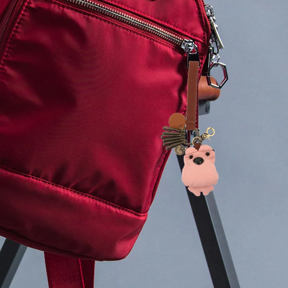 

2Pcs Aesthetic Bear Keychain Korean-Inspired 3-Color Patch for Car Keys Keychain Wristlet Backpack Charm Key Holder Accessory