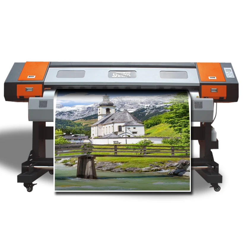 

1.8m large format eco solvent printer outdoor flex banner posters textile dye sublimation printing machine