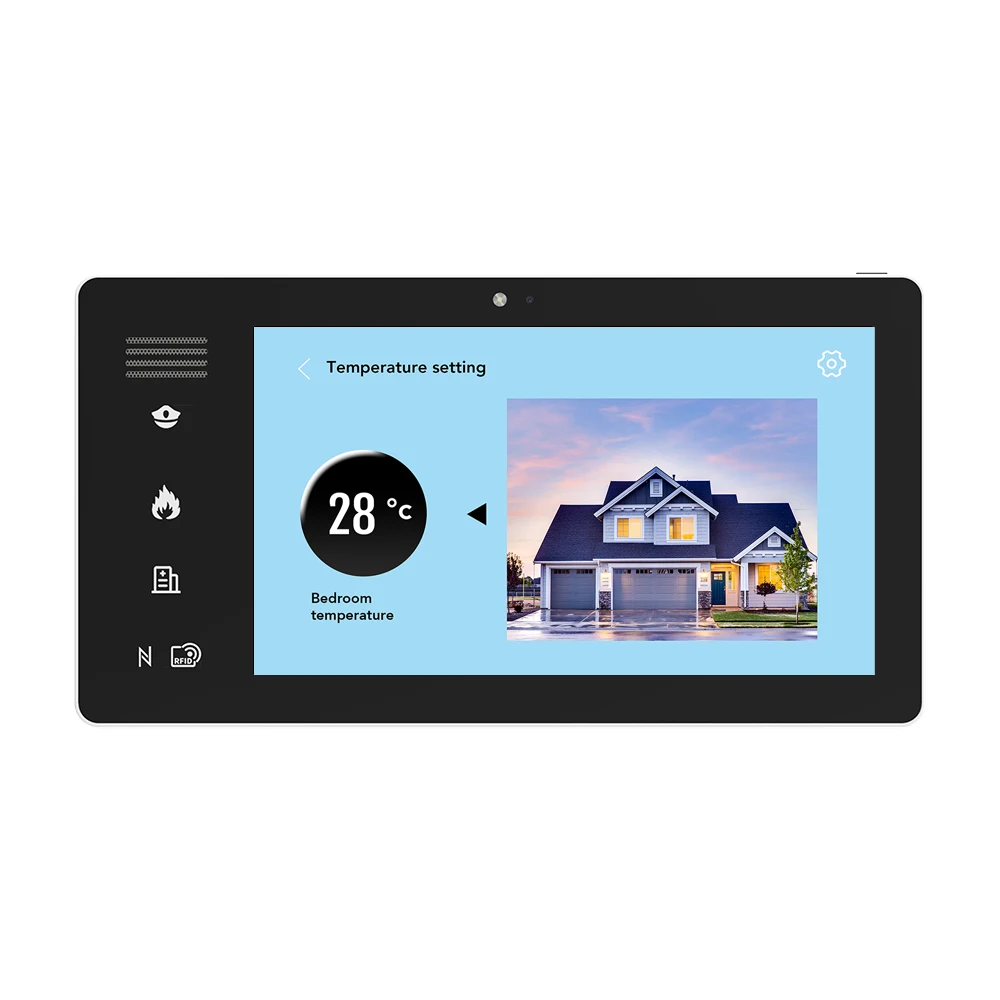 8 Icnh Android Wall Tablet Poe Pc Tablets Home Smart Home Wall Mount Android 7 Inch Industrial Tablet