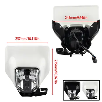適用於 Husqvarna TE FE FC TC 250 300 350 450 701 2024 越野摩托車的 LED 大燈底座,越野摩托車配件 8 最佳銷售 胡斯瓦納 FC 450 - №5