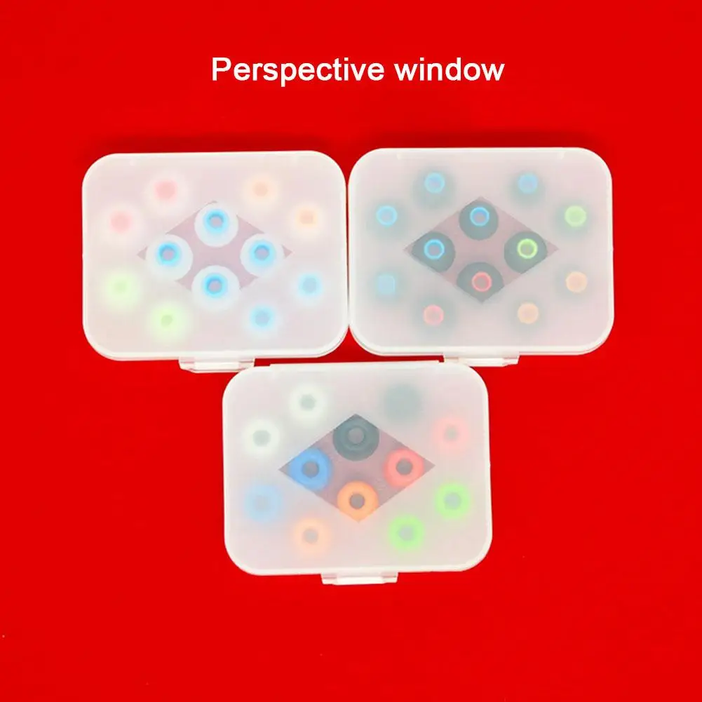 Earphone Silicone Case Storage Box Transparent Earphone Silicone Cover Storage Box PP Material Earphone Memory Cotton Packing image 4