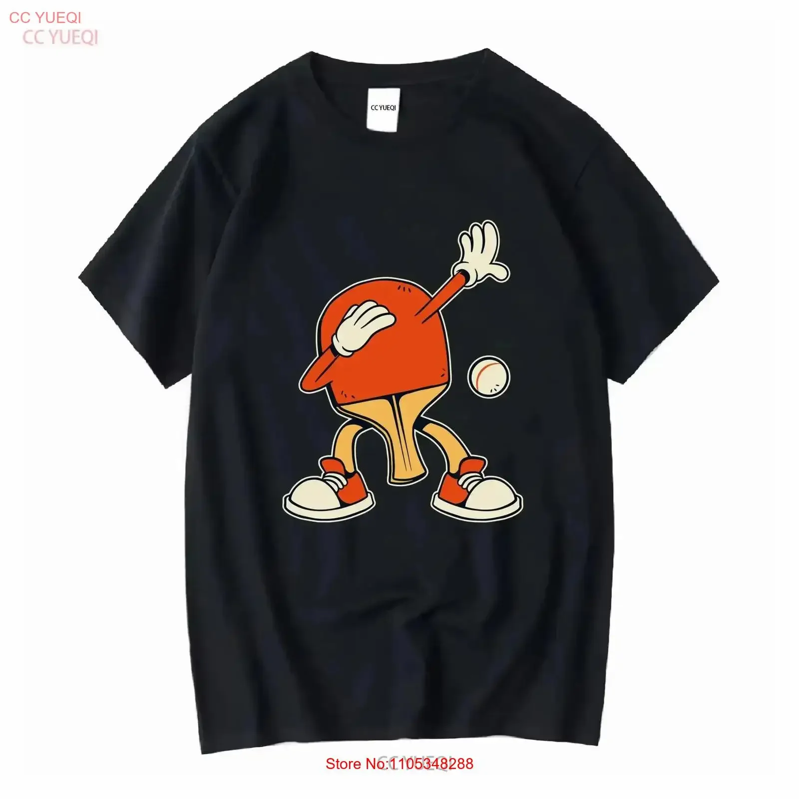 Dabbing Tischtennisschläger Backhand Geschenkidee T-Shirt Herren Vintage Washed Bequem Dehnbar Vielseitig Vintage Washed Weich