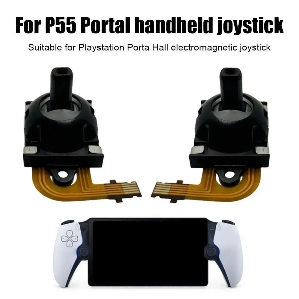 Left/Right Electromagnetic 3D Analog Module Compatible with PS5 for PS Portal Hall Effect Thumb Grip