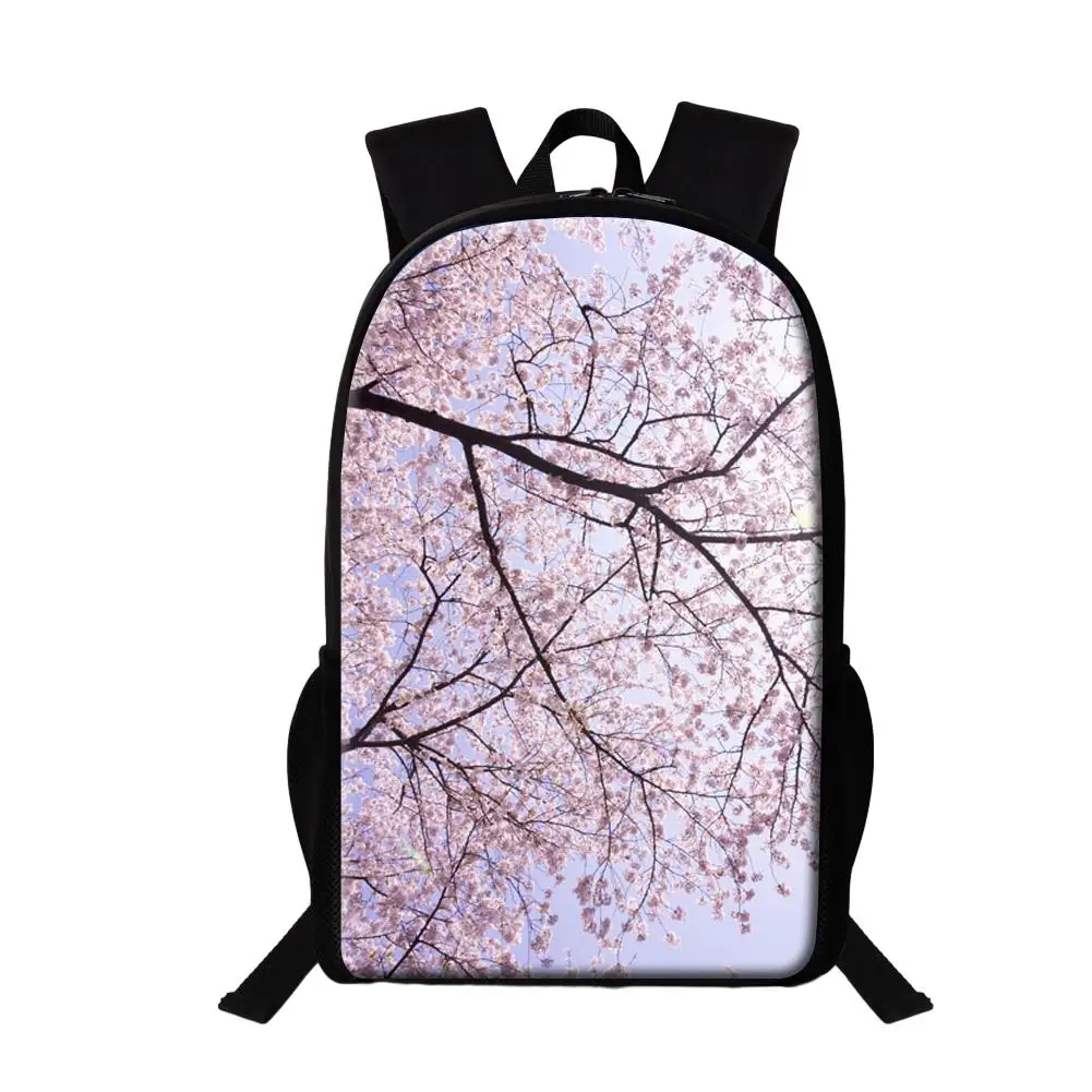 

Women's Backpack Cherry Flower School Bag For Teenage Girl Lady Image Bag For Traveling Fashion Female Multifunctional Backpack