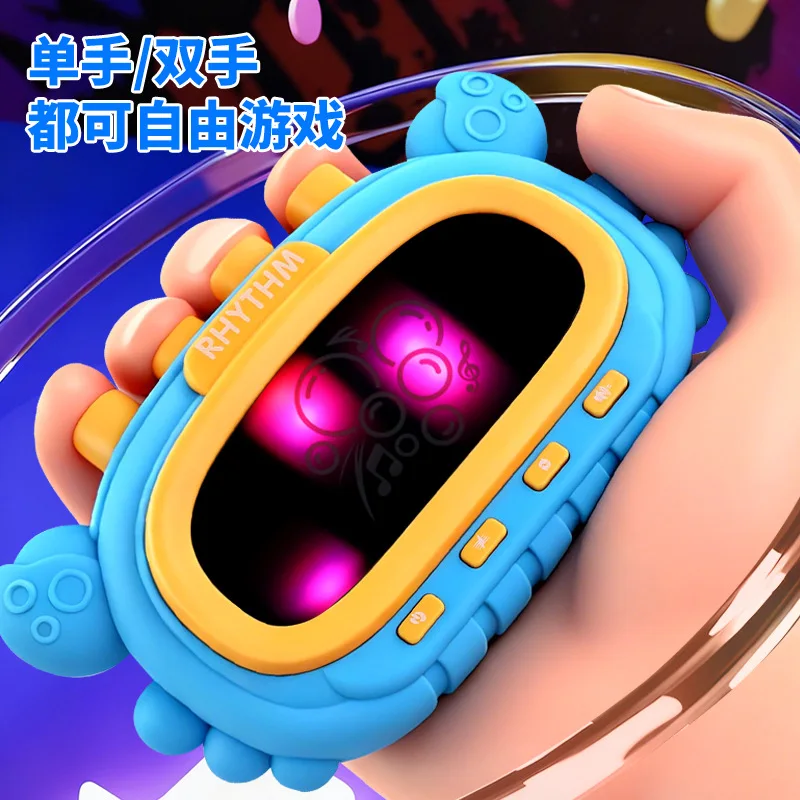 New fingertip game console, decompression handheld game console, rhythm master, the same press music pocket educational toy
