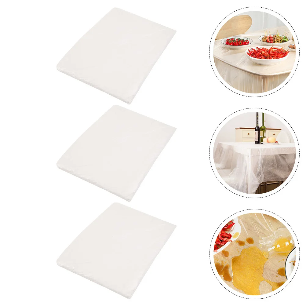 

30 Sheets Waterproof Disposable Tablecloths Oil Proof Lightweight Convenient Daily Use Table Protector Party Kitchen Cover