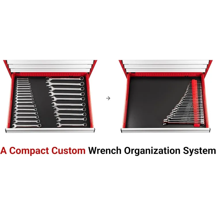 Combinatiesleutelset met modulaire moersleutelorganizer, 27-delig (6-32 mm) |   WCB95203