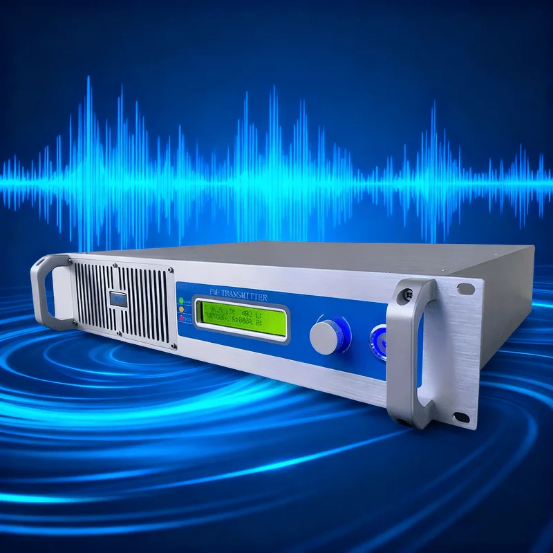 

Universal 100-240V (110V/220V Compatible) YXHT-2KW(2000W) FM Transmitter - ISO/CE, Low Noise, AES, for Church/Resort
