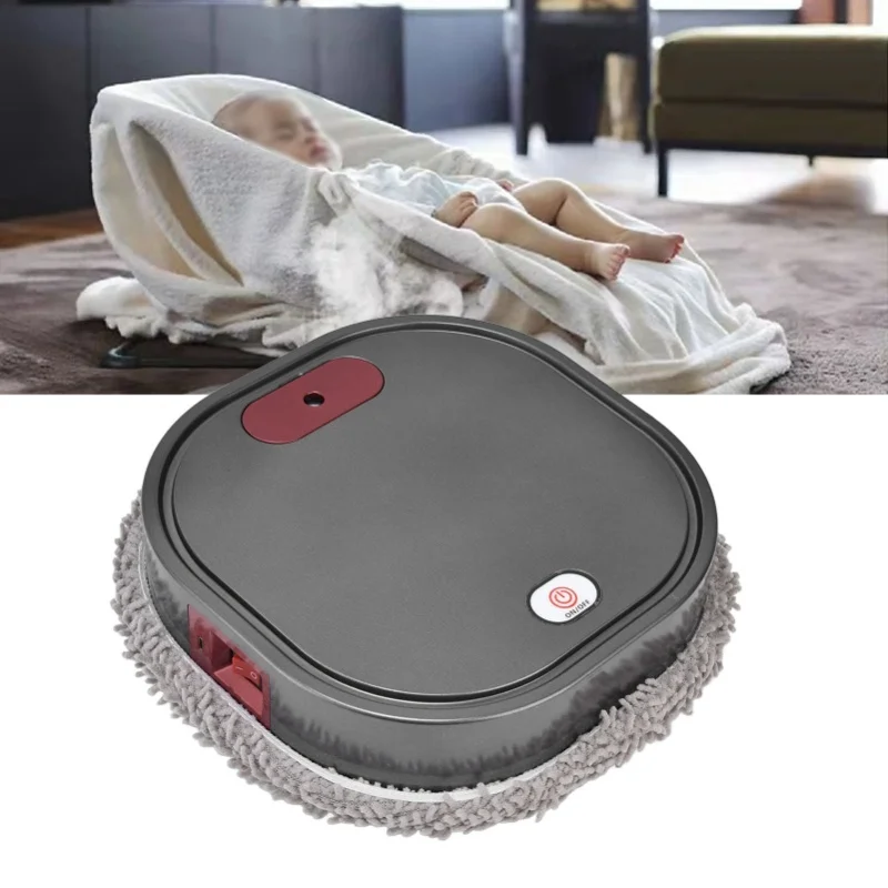 110V Automatic Spray Mopping Machine, Intelligent Robot Vacuum Cleaner, Wet And Dry Mopping, USB Charged - For All Floor Types