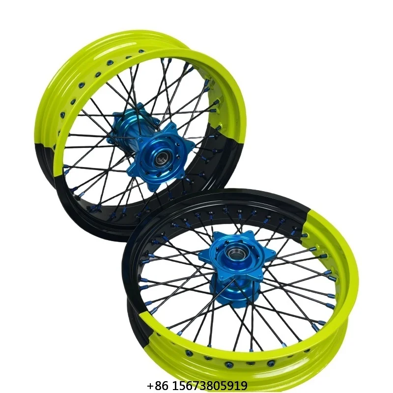 New Colors Supermoto Wheels 17 Inch  Motorcycles Parts for  Yz 125 Yz 250 450 Yzf 250 450