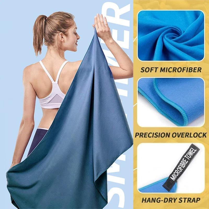 1 piece of quick drying towel, suitable for travel and beach - lightweight and compact ultra-fine fiber towel set, perfect for y