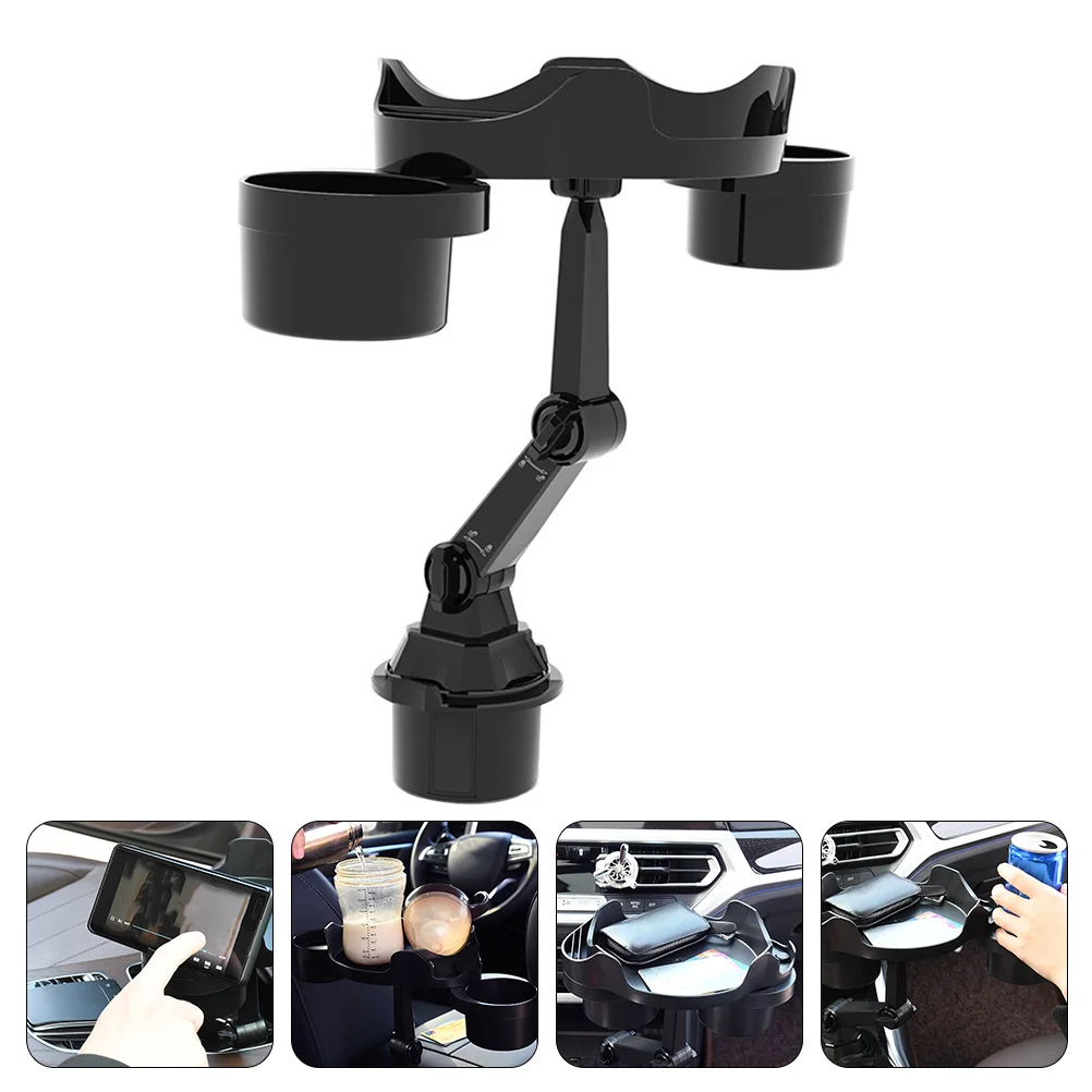 

Car Cup Holder Tray Adjustable Storage for Cups Food Keys Phone ABS Durable Fits Most Cars Easy Install Car Accessory Beverage