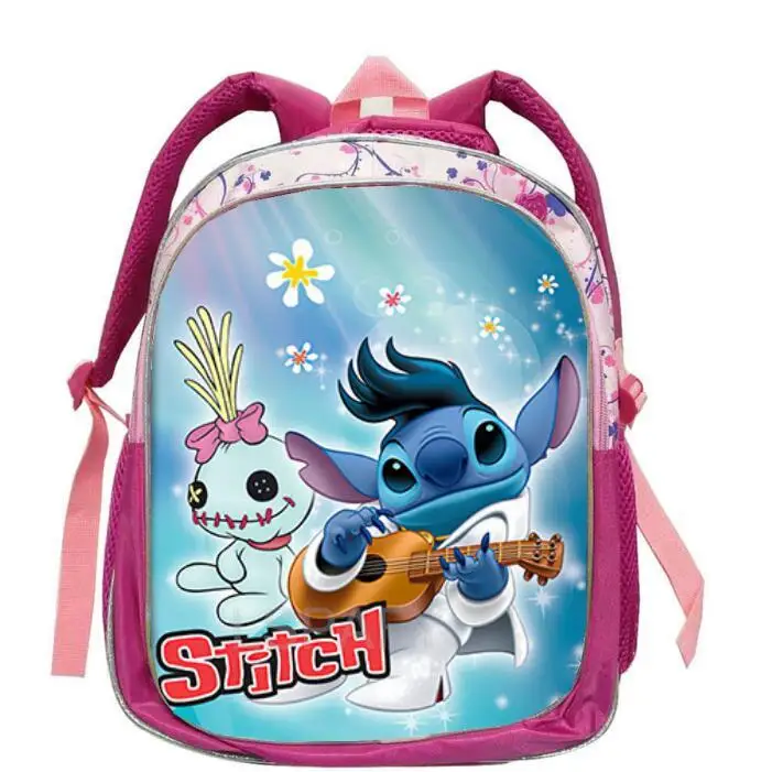 Lilo And Stitch School Bags 3D Children Kids Backpacks Kindergarten Cartoon Pink Toddle Boys Girls Backpack Birthday Gift