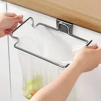 1PCS ferroalloy trash rack, closet Cabinet door trash bag holder, Kitchen accessories, - Image 4