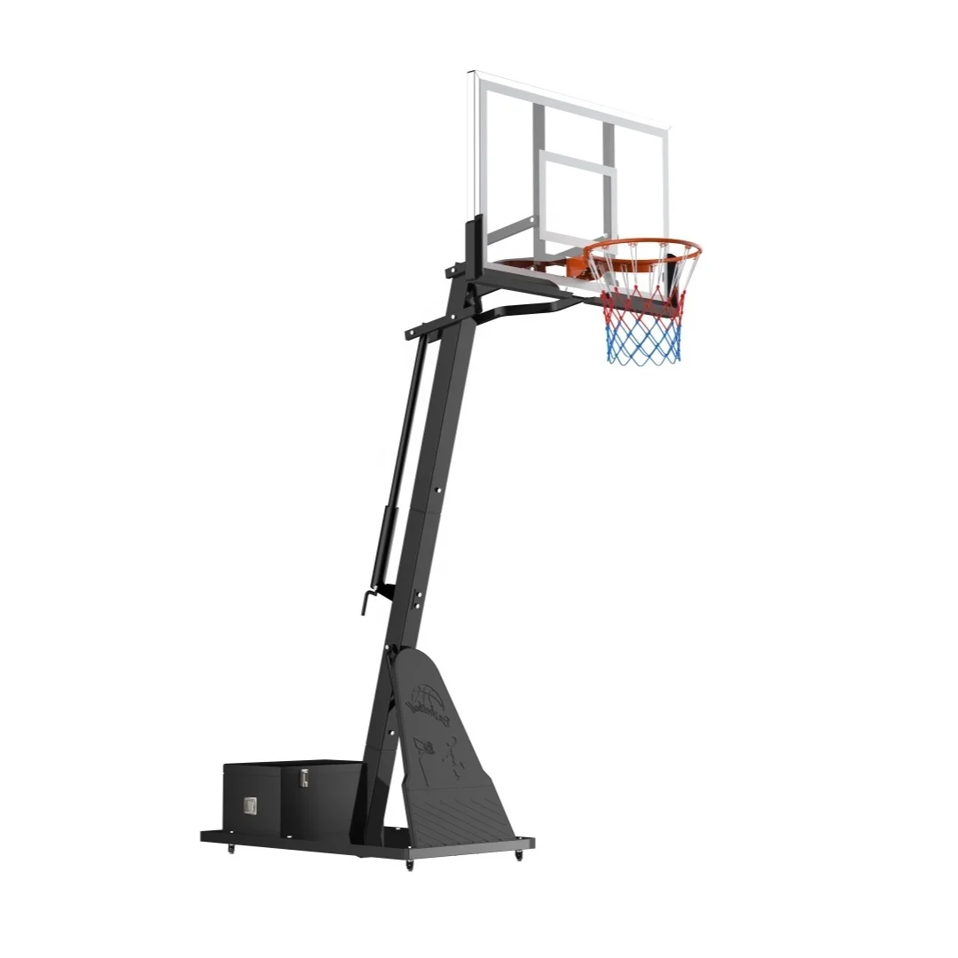 Panier de basket portable réglable en hauteur (7,5-10 pieds) pour extérieur