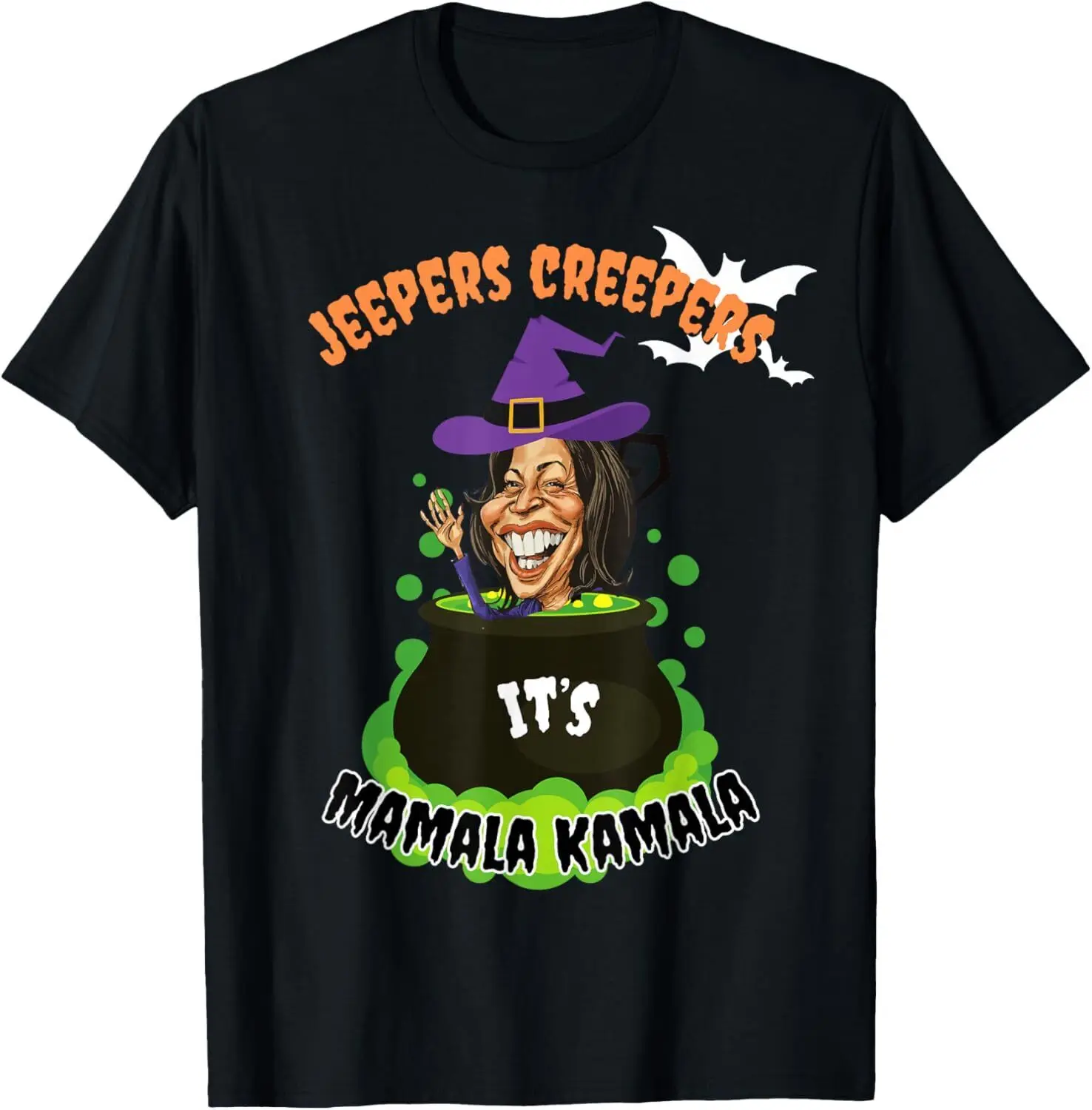 

Halloween Kamala Harris 2024 Jeepers Creepers It's Mamala T-Shirt