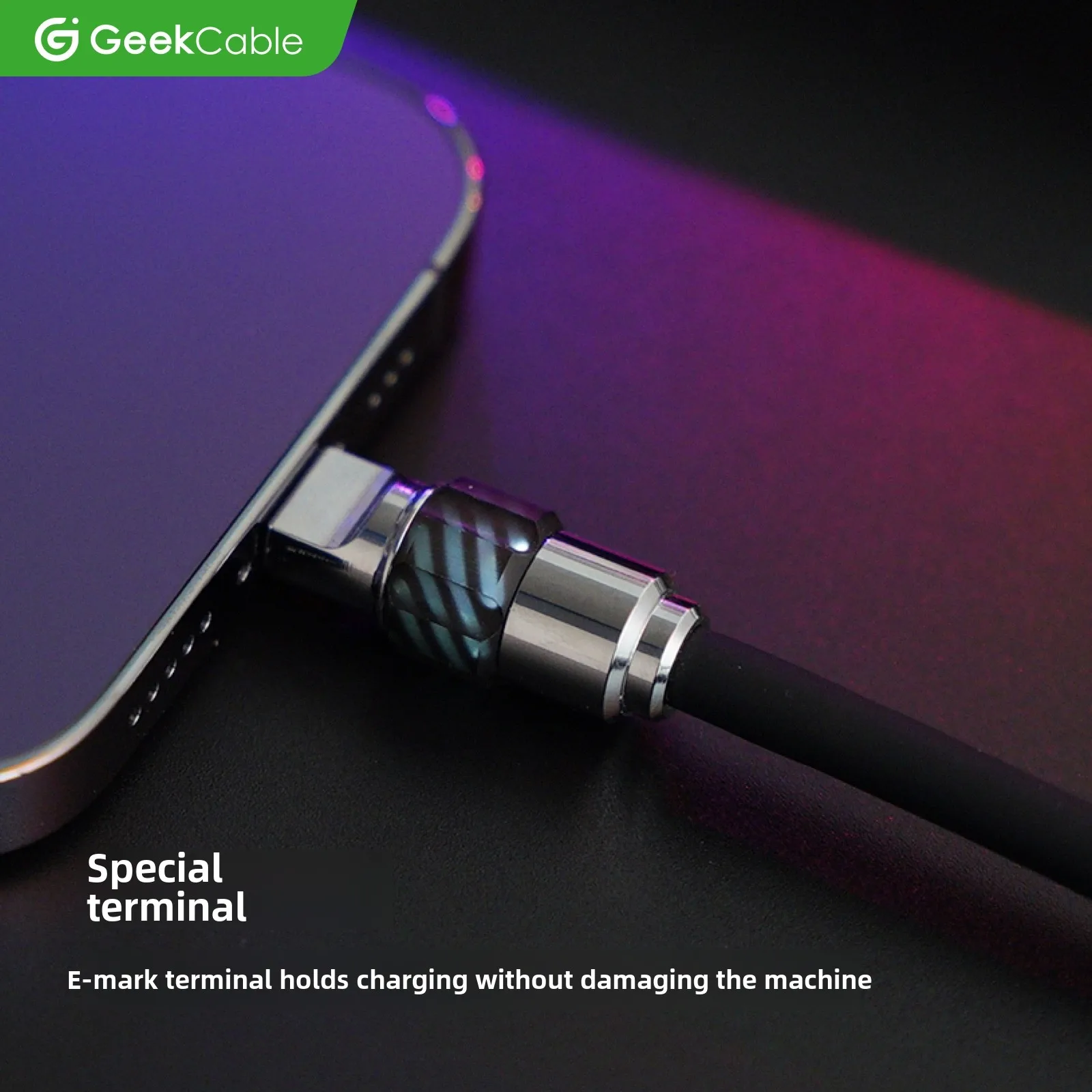 GeekCabl is suitable for Android phones, Macbooks, laptops, iPads, etc. Charging cable 5A fast charging 100W chip Type-C to C