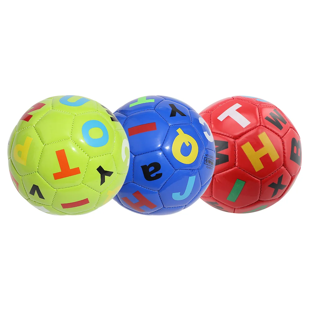 

3 Pcs Football Happy Childhood Toy Balls for Toddlers 1-3 Wear-resistant Kids Soccer Mini Inflatable Small Pvc