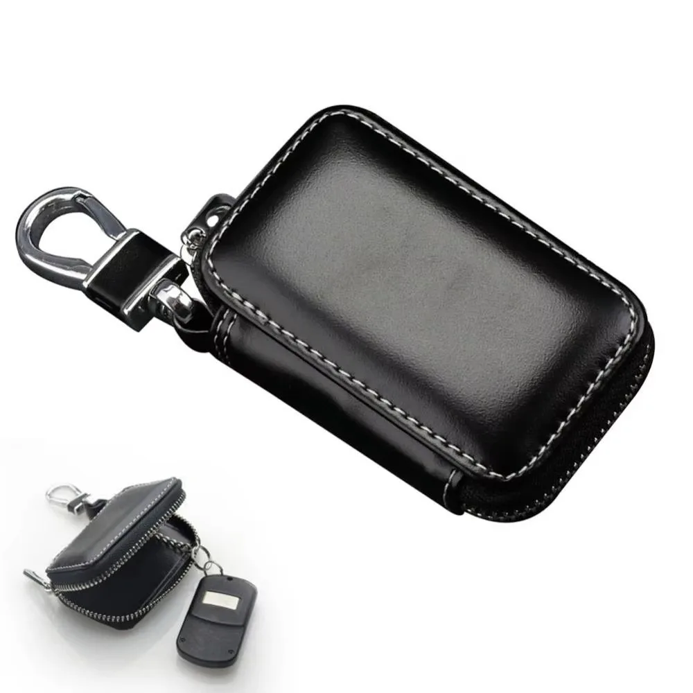 Fashion Leather Keychain Pouch Key Wallets Storage Bag Car Key Case Cover Zipper Bag Key Holder Organizer Men Women