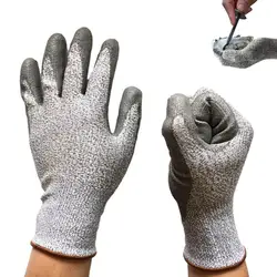 Cut Resistant Gloves 1 Pair 5-Level Protection Reusable Kitchen Prep Gloves Work Safety Gloves For Oyster Shucking Mandolin