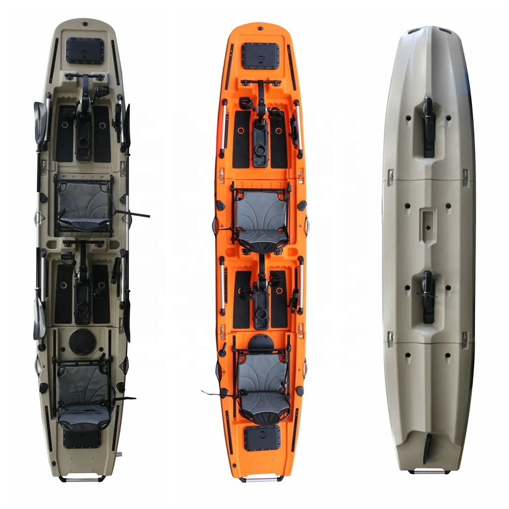 

Person Modular Detachable Pedal Fishing Kayak an Electric Motor 3 Section Sports Canoe Easy to Installation 4.36m 3 Years 2 Pcs