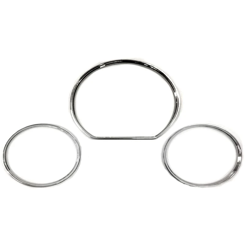 3Pcs Gauge Dial Dash Cluster Rings Dashboard Cover Bezel Trim For Mercedes Benz W210 W208 2000-2002 Spare Parts Accessories