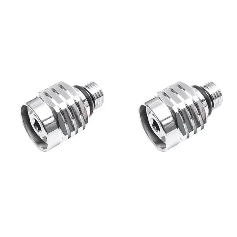 HOES-2X Scuba Diving Regulator Male 3/8-24 To Female 9/16-18 Hose Adapter Adjustable Copper Connector Tool