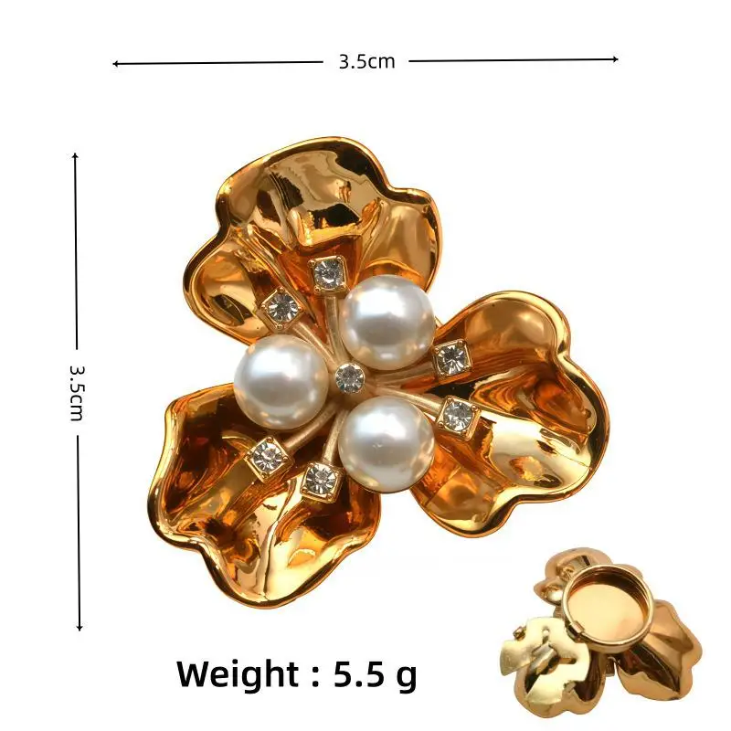 Encrusted Button Covers, Clip-On Rhinestone Set for Instant Dress/Shirt Upgrade, Seamless & Reusable