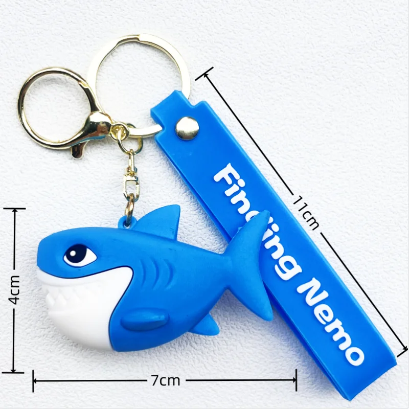 Disney Finding Nemo Keychain Backpack Pendant Anime Cartoon Kawaii Ugly Fish Nemo Dory Cute Car Keyring Kids Birthday Gift Toy