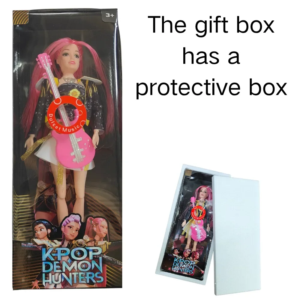 Kpop شيطان الصيادين عمل الشكل لعبة رومي ميرا زوي دمى طفلة جميلة مع أغنية البلاستيك لتقوم بها بنفسك لعبة للفتيات هدية عيد الميلاد #4