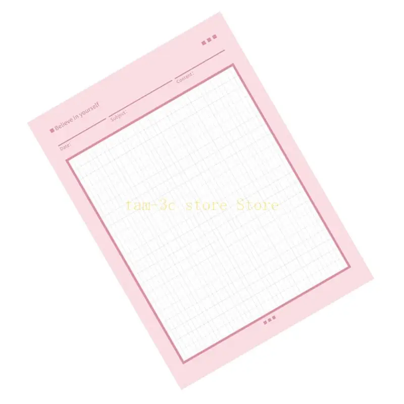 Tearable Notebook Memo Pad 50 Page Gridded Sheets Writing Pad Notebook D0UA
