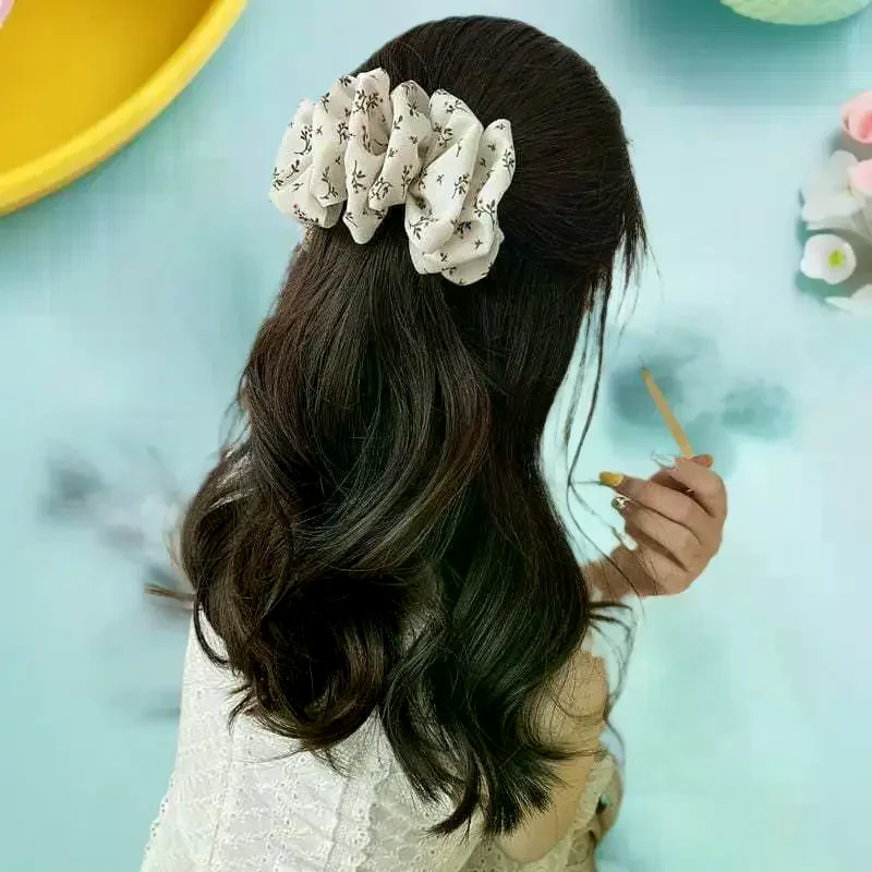 قطعة واحدة من مشبك الموز الصغير المستوحى من السحابة، يكبر بكميات كبيرة من الشعر، ملحقات مشبك كعكة الشعر النسائية الجديدة #4