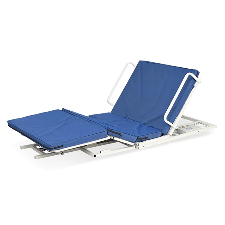 Electric hospital bed frame with back lift frame for home care, optimized for comfort and convenience