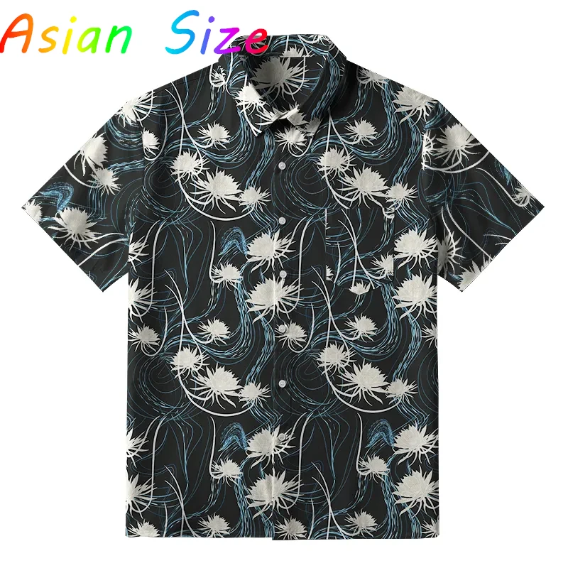 

Гавайская рубашка с тропическими пальмами 2024, модная мужская рубашка унисекс на ягодицах, блузка с короткими рукавами, повседневные пляжные топы Camisa для отдыха