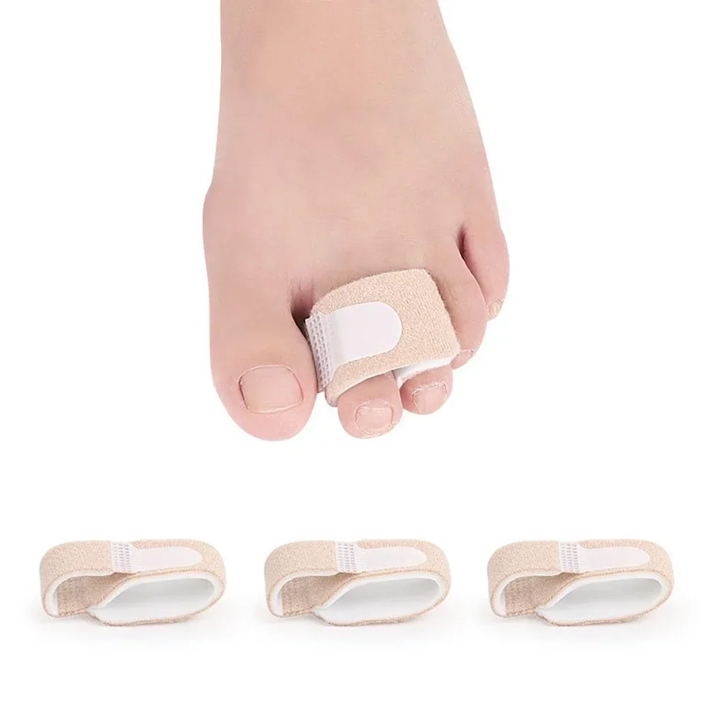 Fabric Toe Finger Straightener Hammer Toe  Valgus Corrector Bandage Toe Separator Splint Wraps Foot Stretcher Care Tool