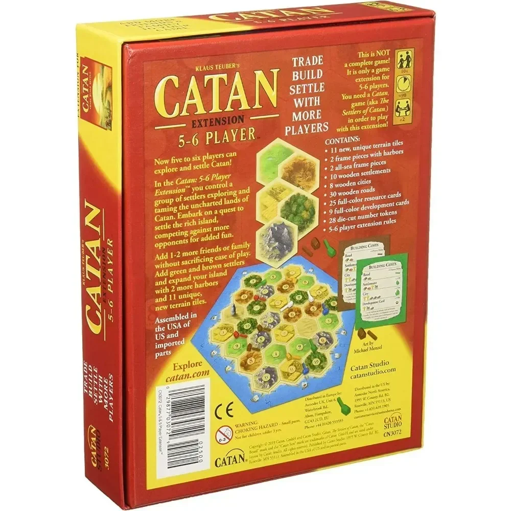 CATAN | Base Game 5 and 6 Player | Board Game EXTENSION | Ages 10+ | 3-6 Players | 120 Minutes Playing Time